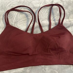 Lululemon Athletica Like a cloud 12 maroon/burgundy workout Bra